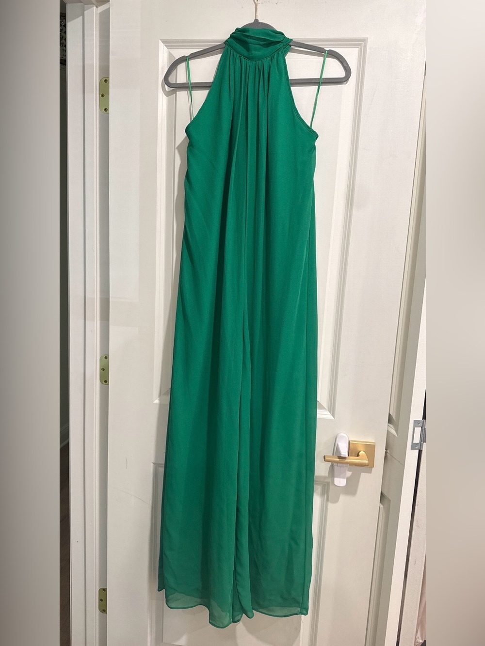 NWT TCEC Kelly Green Halter Jumpsuit